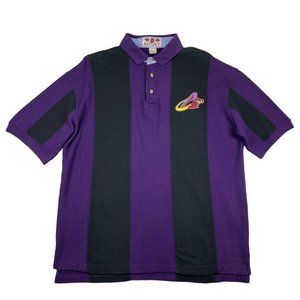 Boa Resort Polo Shirt Men M Akron Aeros Vintage 90's Colorblock Minor League
